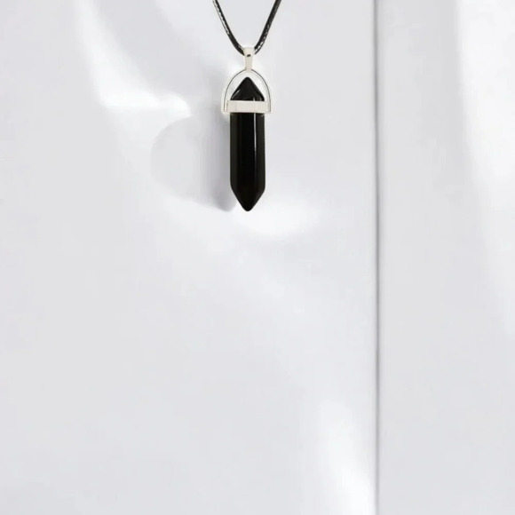 Obsidian Bullet Necklace - Picture 4 of 4